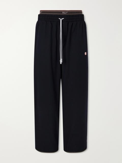 Paly Wide-Leg Wool-Blend Sweatpants