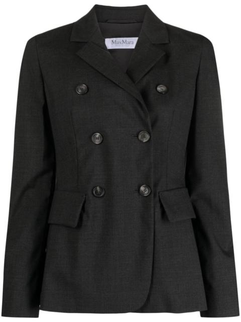 Max Mara 양모 더블 브레이드 blazer