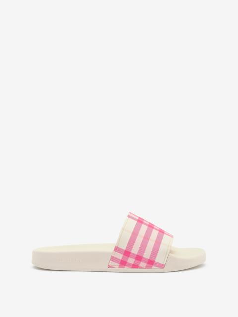 Burberry Check Slides