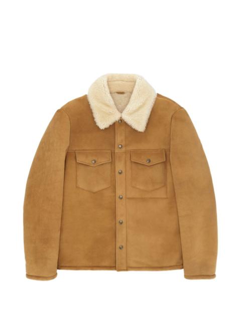 FORTELA Quarter patch-pocket shearling jacket