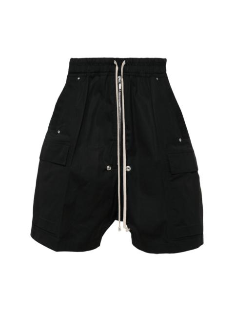 drop-crotch bermuda shorts