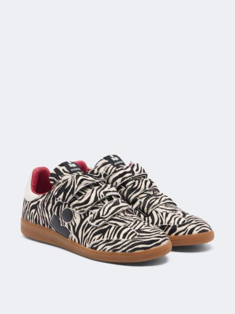 Isabel Marant Beth zebra-print calf hair sneakers