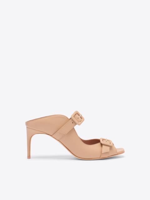 Isobel 70 Buff Leather Heeled Sandals