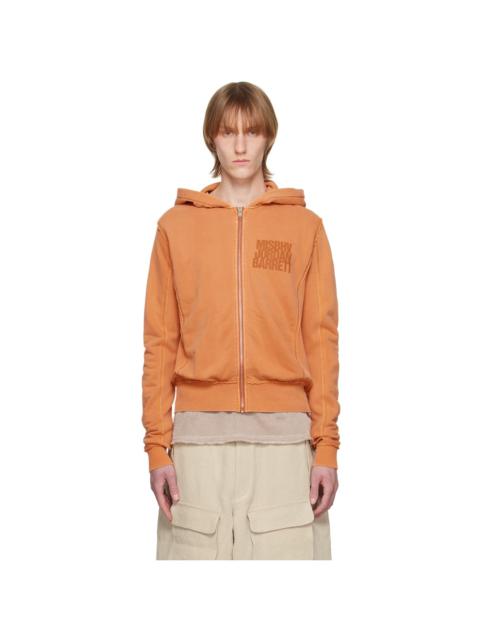 MISBHV Orange Jordan Barrett Edition Zipped Hoodie