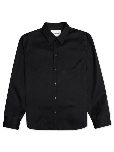 Jil Sander Printed Shirt Jacket Black