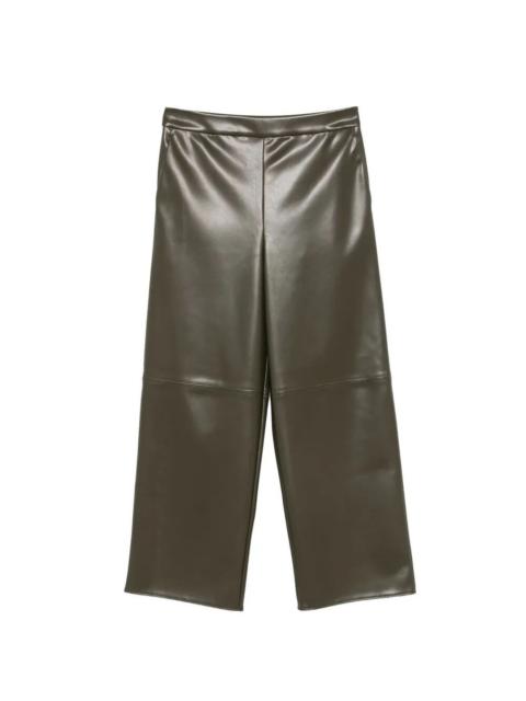'S Max Mara MaxMara `S Leather-look Cropped Pants