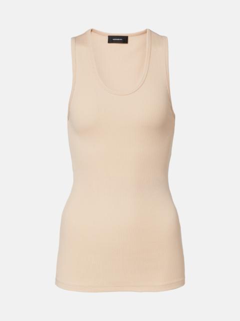 WARDROBE.NYC Ribbed-knit cotton tank top