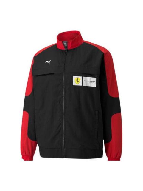 Puma Ferrari Race Statement Woven Jacket 'Black Red White' 531644-02
