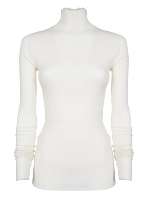 Bottega Veneta BOTTEGA VENETA WHITE WOOL SWEATHER