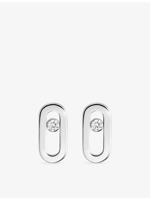 MESSIKA Move Uno 18ct gold and 0.03ct brilliant-cut diamond earrings