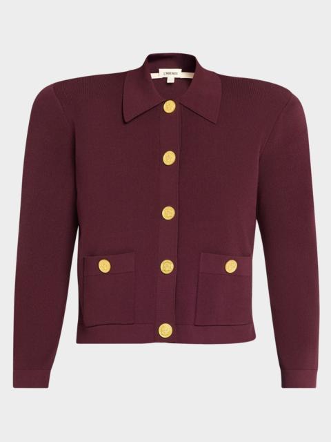 L'AGENCE Osiris Collared Cardigan