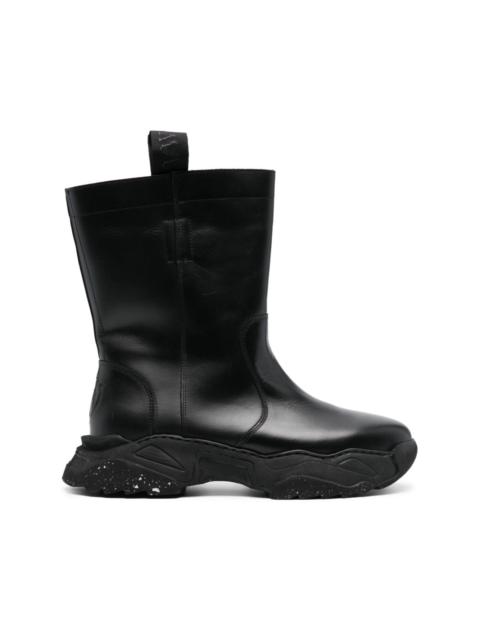 Vivienne Westwood logo-embossed chunky leather boots