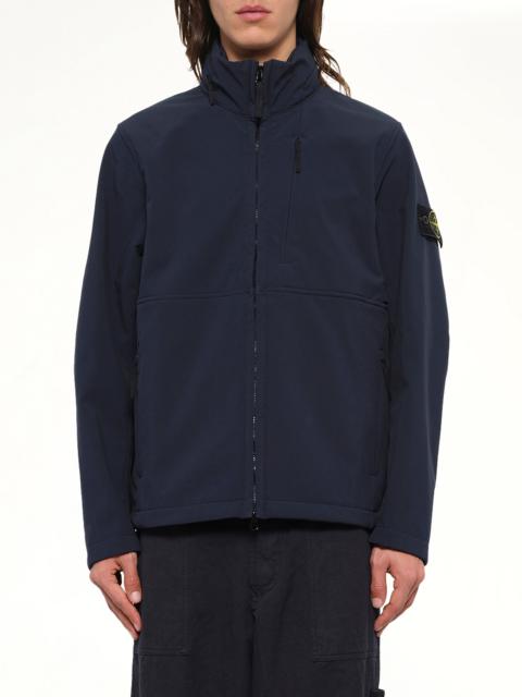 Stone Island Q100005 Soft Shell Light Jacket in Navy Blue