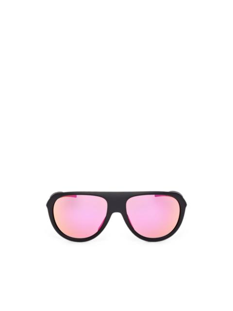 adidas matte-finish geometric-frame sunglasses