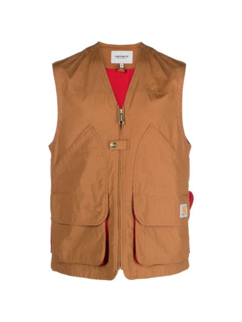 Heston panelled utility vest