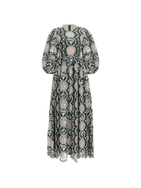 Agua by Agua Bendita Raquel linen maxi dress