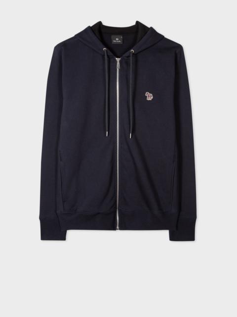 Paul Smith Zip-Front Zebra Logo Hoodie
