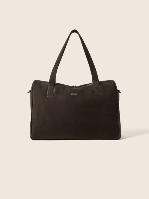 ZEGNA DARK BROWN SECONDSKIN EVERYDAY BAG