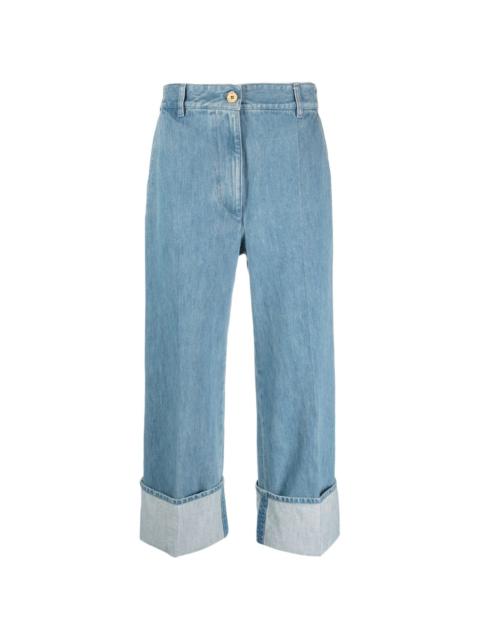 PATOU Iconic turn-up cuff jeans
