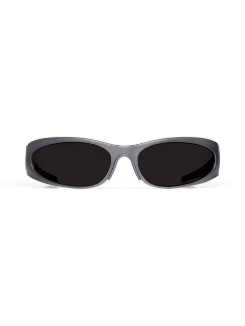 BALENCIAGA Reverse Xpander 2.0 Rectangle Sunglasses  in Dark Grey