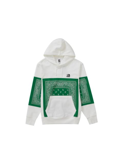 Supreme The North Face Bandana Hooded Sweatshirt White