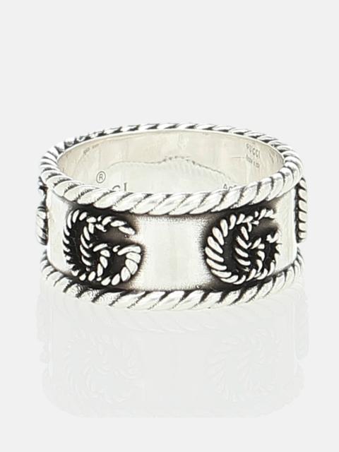 GUCCI GG sterling silver ring