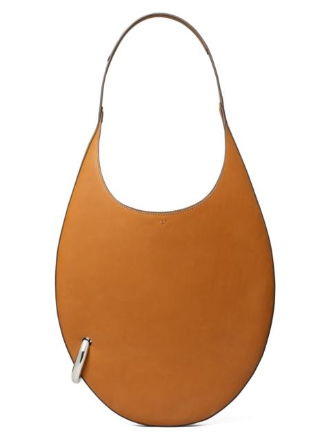 TORY BURCH Women's Pierced Leather Shoulder Bag - Aged Tan