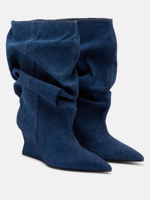 Balmain Denim ankle boots