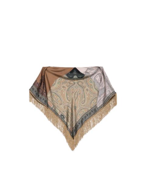 Pierre-Louis Mascia Aloeuw paisley fringed scarf