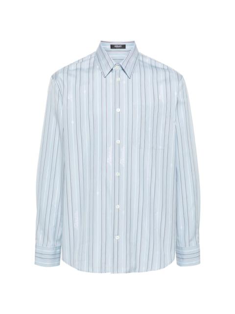 VERSACE Nautical Stripe cotton shirt