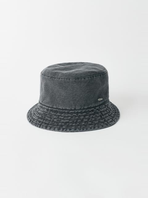 Our Legacy Bucket Hat Black Enzyme Canvas