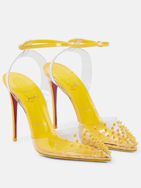 Christian Louboutin Spikoo 100 PVC and leather pumps