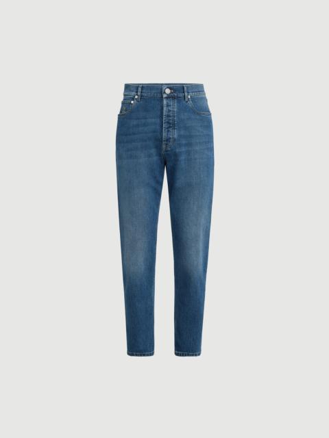 Brunello Cucinelli Comfort cotton denim iconic fit five-pocket trousers