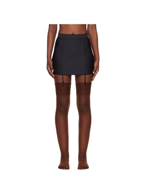 SKIMS Black SKIMS Body Garter Miniskirt