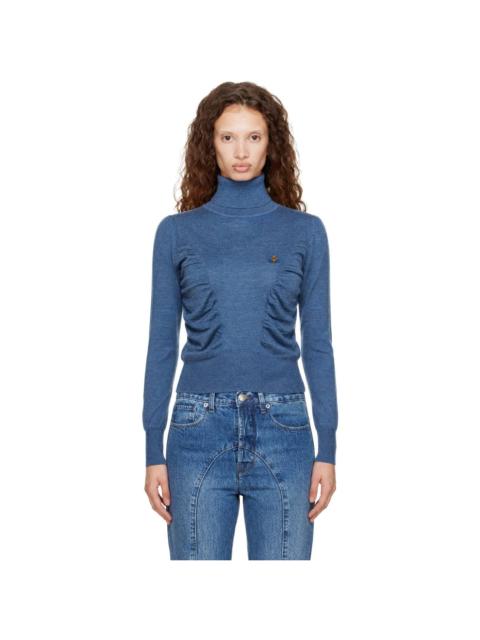 Vivienne Westwood Blue Pamela Turtleneck