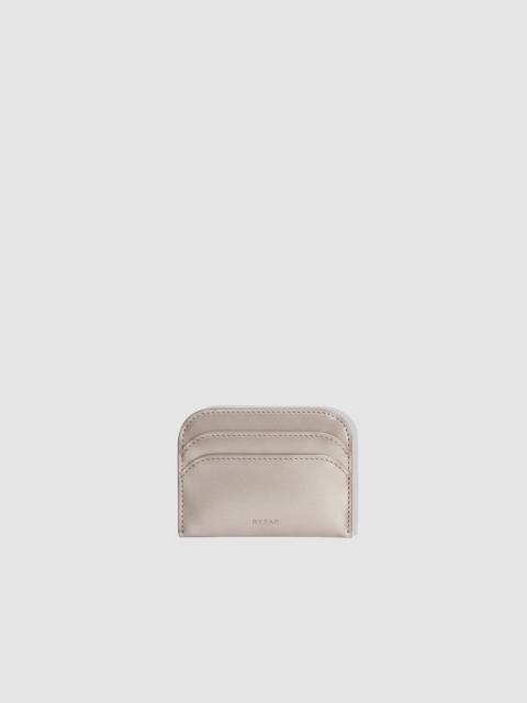 BY FAR Horizon Metallic Card Holder