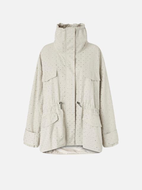 PINKO PARKA WITH RHINESTONES AND STUDS