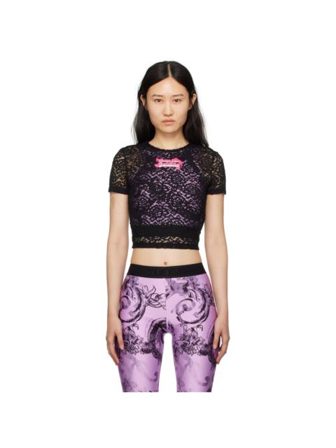 VERSACE JEANS COUTURE Black Patch T-Shirt