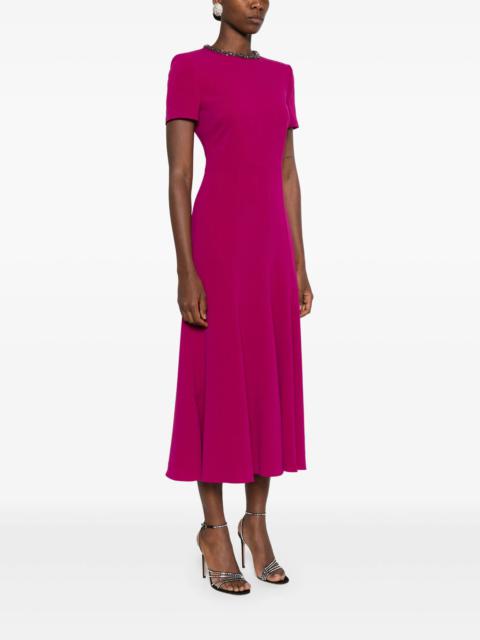 ROLAND MOURET Roland Mouret Collar-embellished Midi Dress