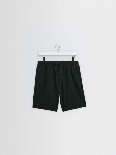 Wax London Sam - Bottle Green Textured Waffle Shorts