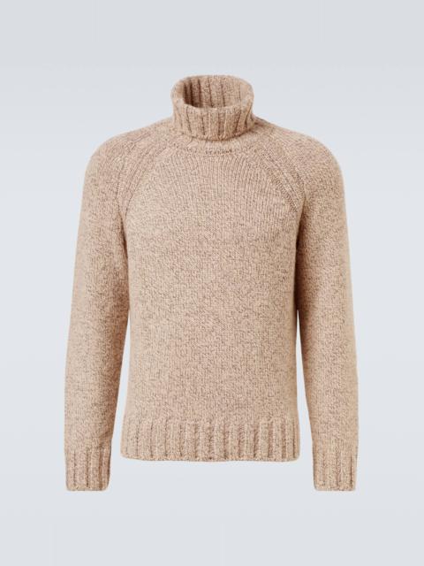ZEGNA Cashmere and wool turtleneck sweater