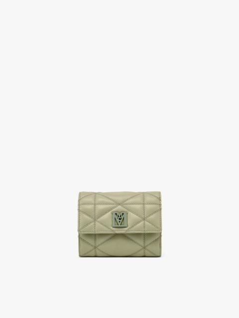 MCM Travia Trifold Wallet in Cloud Quilted Leather