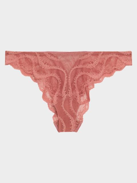 KIKI DE MONTPARNASSE Leche Moi Scalloped Lace Panty