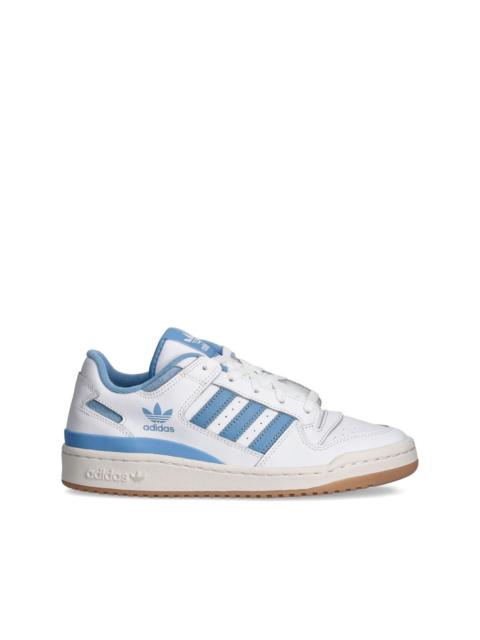adidas three-stripe leather trainers