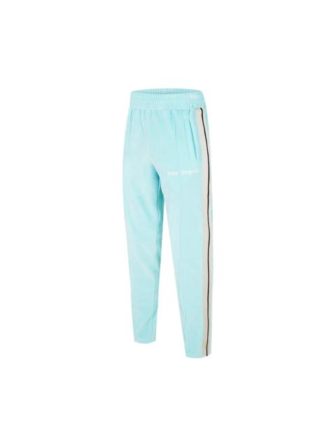 Palm Angels Palm Angels 'Chenille Classic' Track Pants (Light Blue/Off White)