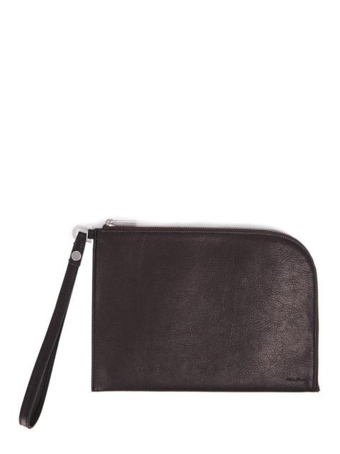 Rick Owens Black Zip Pocket Wallet