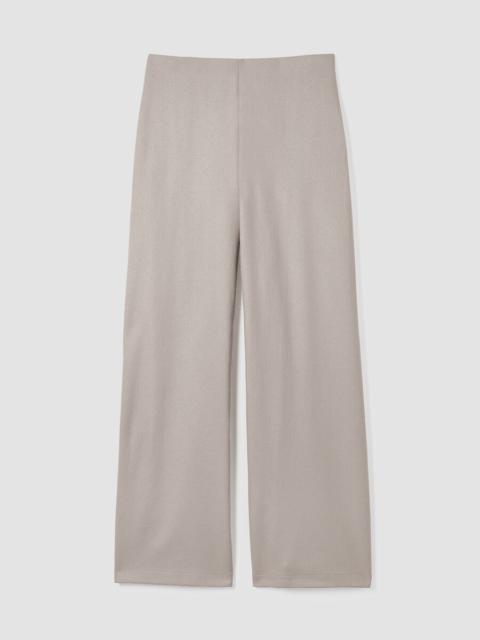 EILEEN FISHER Felted Wool Jersey Wide-Leg Pant in Regenerative Wool