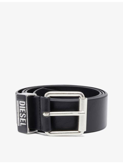 Diesel Logo-embellished leather belt