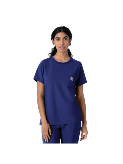 Carhartt Women's Force Cross-Flex Crew Neck Scrub Top