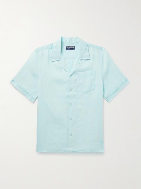 Vilebrequin Charli Camp-Collar Linen Shirt